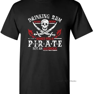 Camiseta pirata beber rum