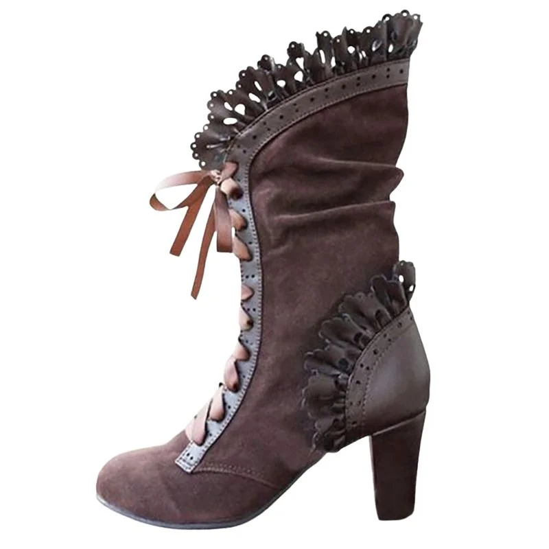 Detalhe das Botas Steampunk Vitorianas