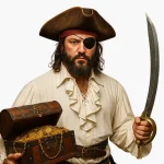 Camisa Pirata - Das Caraíbas