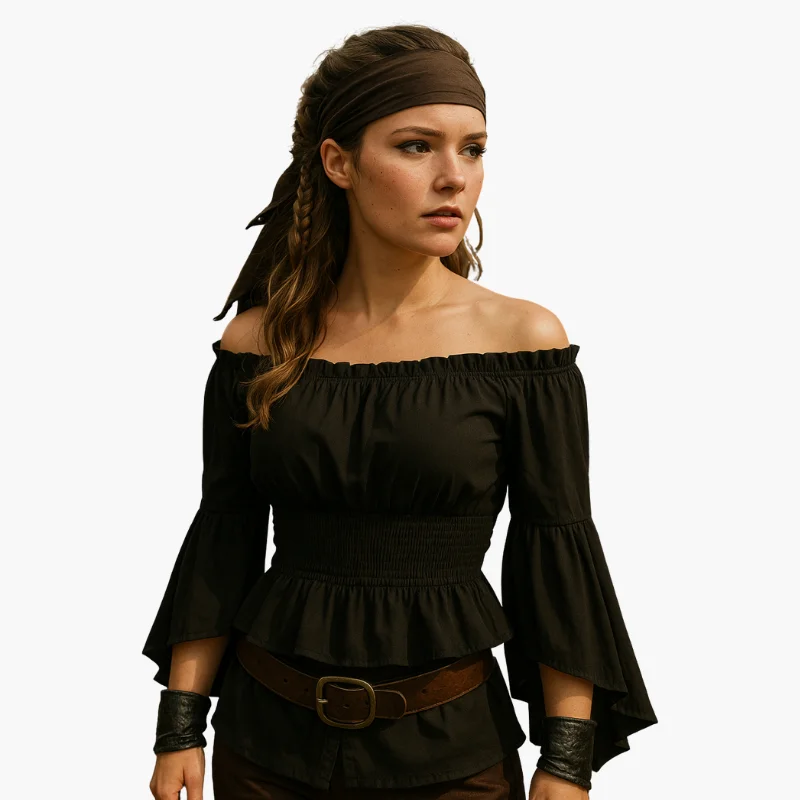 Camisa Pirata para Mulher