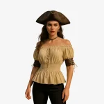 Camisa pirata mulher - Ombros descobertos