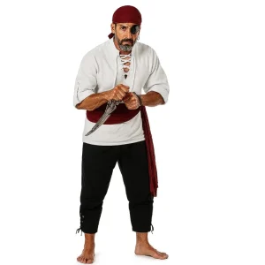Fantasia de pirata homem luxo
