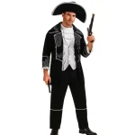 Fantasia de capitão pirata masculino