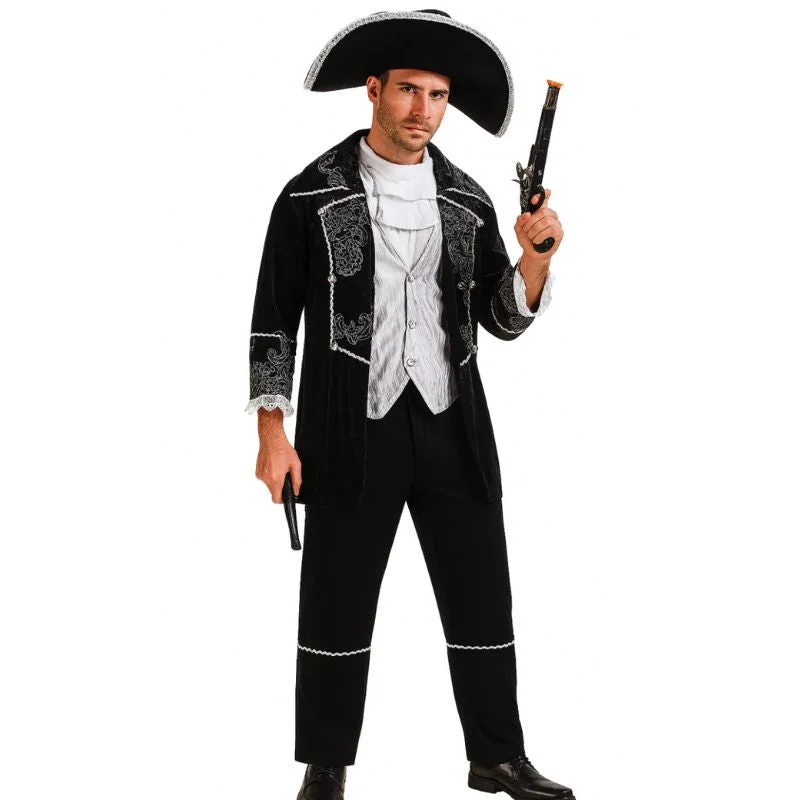 Fantasia de capitão pirata masculino