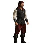 Fantasia de Halloween homem pirata