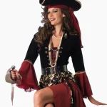 Fantasia de Pirata Feminina - Ouro