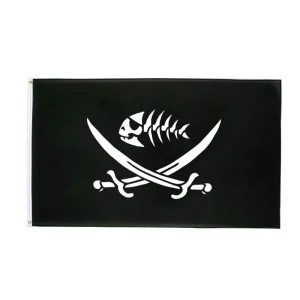 Bandeira Pirata - Carcaça de Peixe