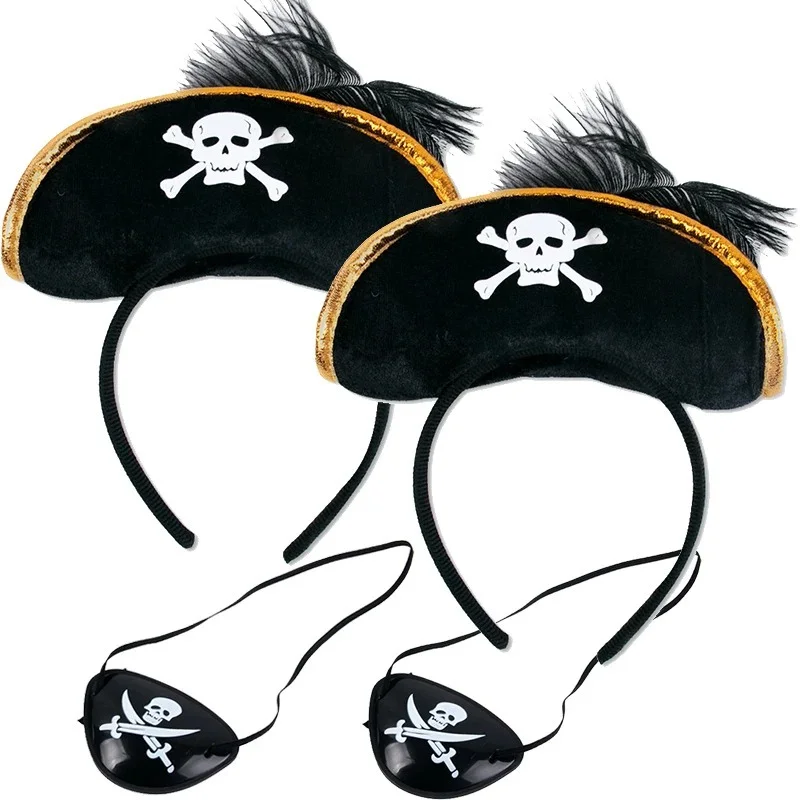 Conjunto Pirata Chapéu e Tapa-Olho