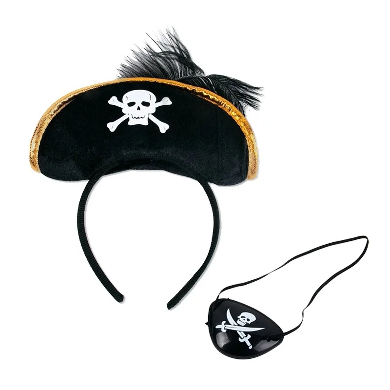 Conjunto Pirata Chapéu e Tapa-Olho