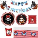 Decoração Pratos Descartáveis Pirata Aniversário do Capitão
