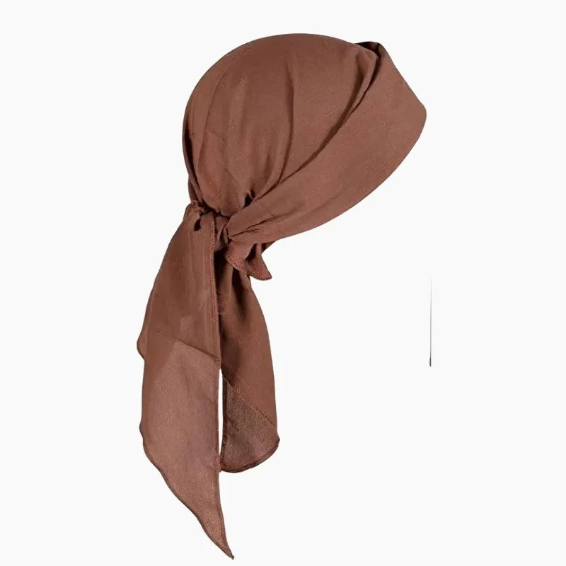Bandana Pirata Feminina Marrom