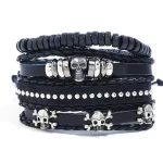 Bracelete Pirata - Gótico (Couro)