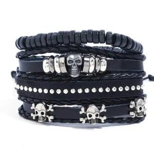 Bracelete Pirata - Gótico (Couro)