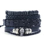 Bracelete Pirata - Morte Total (Couro)