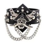 Bracelete Pirata - Capitão (Couro)