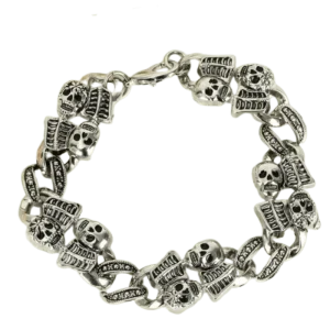 Bracelete Pirata - Caveira Esqueleto