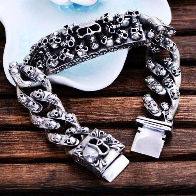 Bracelete Pirata em Prata