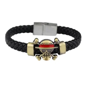 Bracelete Pirata - One Piece (Couro)