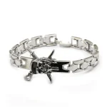 Bracelete Pirata - Das Caraíbas (Aço)