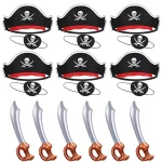 Chapéu de pirata e espada