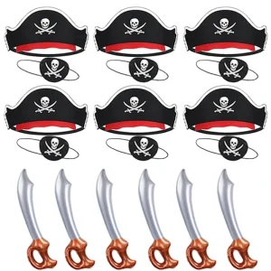 Chapéu de pirata e espada