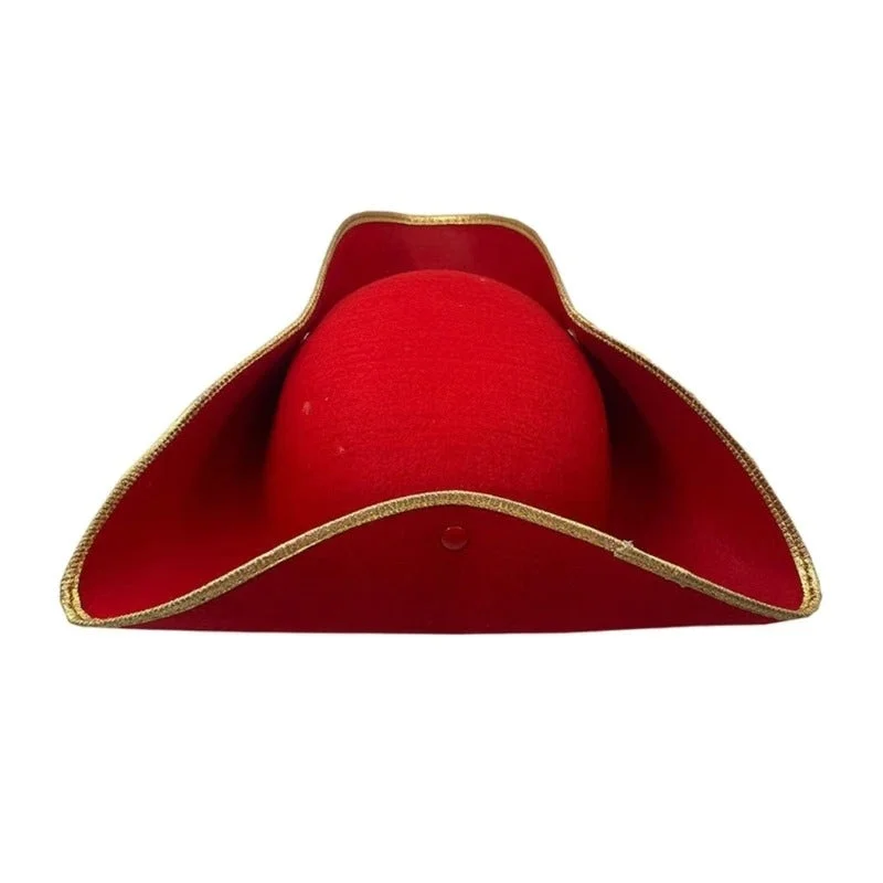 Chapéu de pirata vermelho