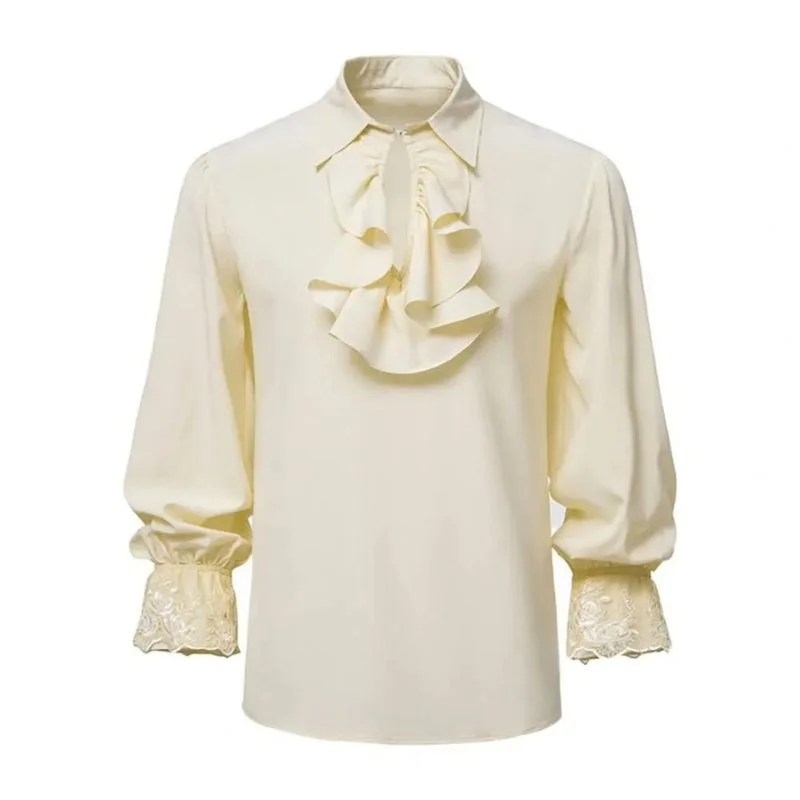 camisa com babados pirata - Image 5