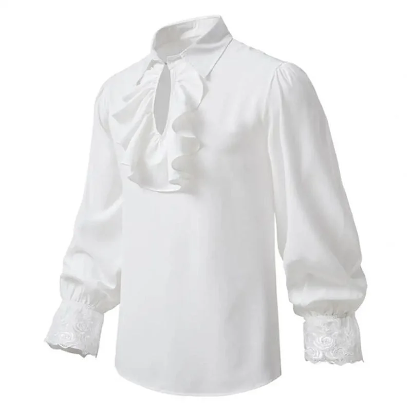 camisa com babados pirata - Image 3