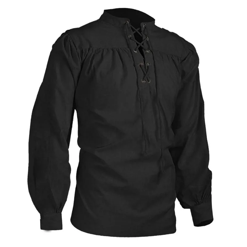 Camisa Pirata de Manga Longa em Diversas Cores
