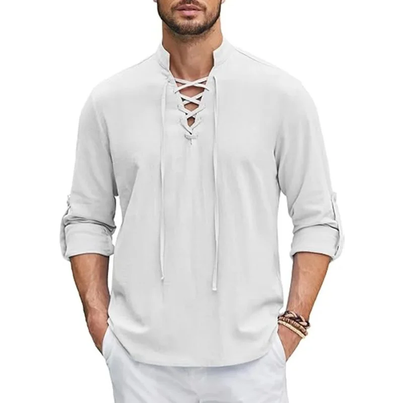 Camisa de Fantasia de Pirata Masculino em Diferentes Cores