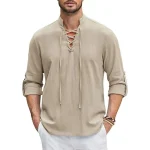 Camisa de fantasia de pirata masculino