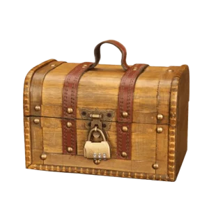 Cofre Pirata - Trancar em madeira