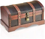 Cofre Pirata - Couro De Croco