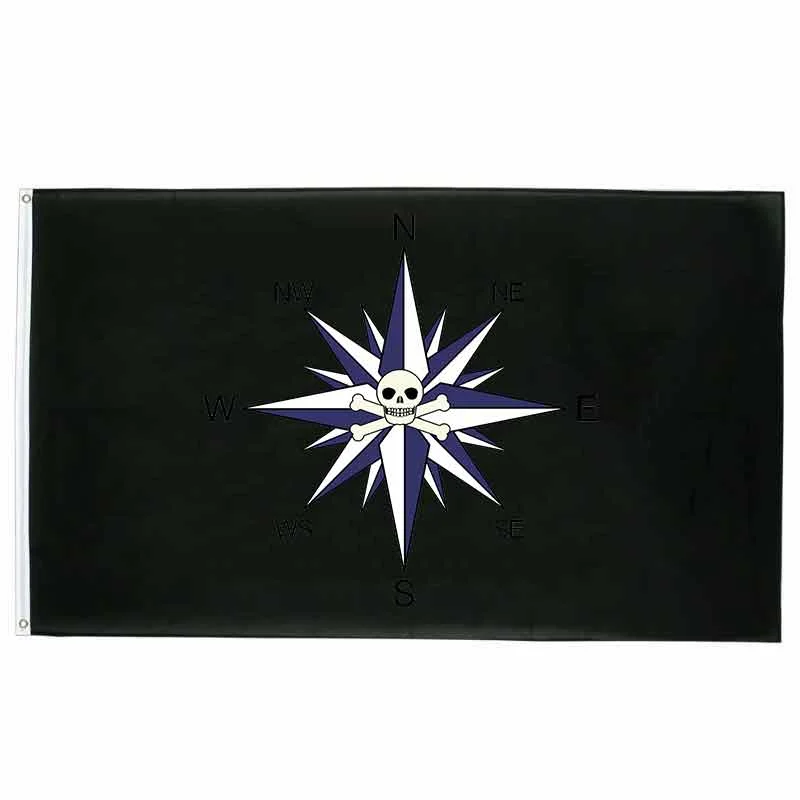 Bandeira Pirata Bússola