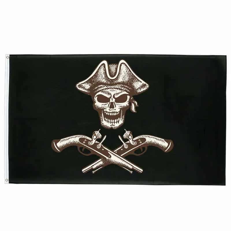 Bandeira Pirata Pistola