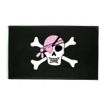 Bandeira Pirata - Rainha dos Piratas Rosa