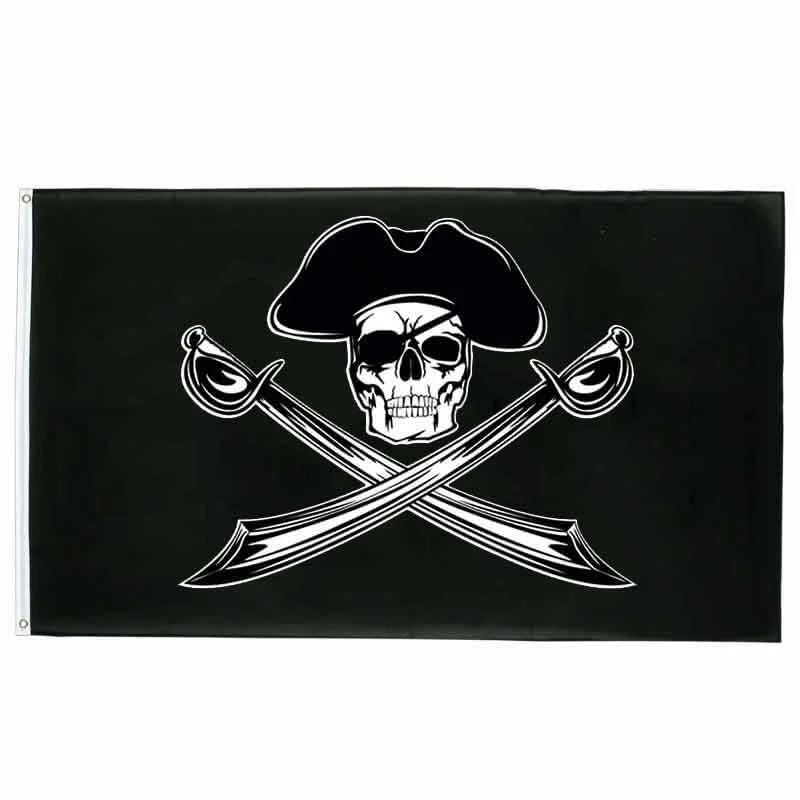 Bandeira Pirata com Chapéu
