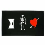 Bandeira Pirata - Coração