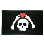 Bandeira Pirata - Coração Arrancado