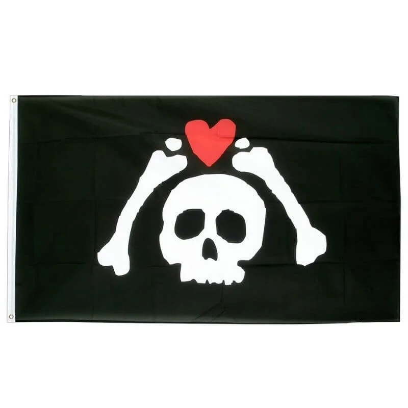 Bandeira Pirata - Coração Arrancado