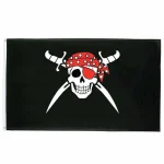Bandeira Pirata - Lenço Vermelho