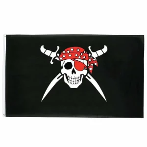 Bandeira Pirata - Lenço Vermelho