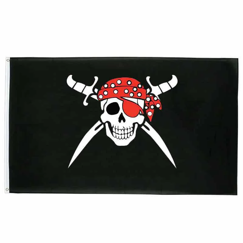 Bandeira Pirata - Lenço Vermelho