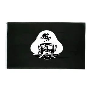 Bandeira Pirata - Preto Trunfo dos Mares