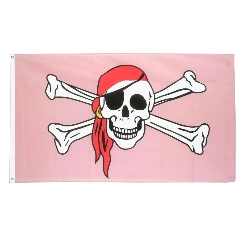Bandeira Pirata - Princesa Rosa