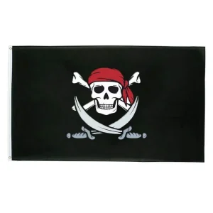 Bandeira Pirata - Esqueleto Cabeça de Morto