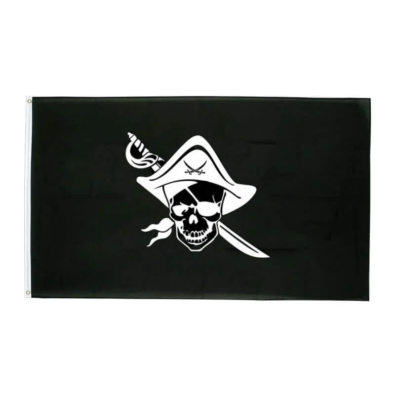 Bandeira Pirata - Caveira do Capitão