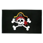 Bandeira Pirata - Cabeça de Morto do Capitão