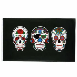 Bandeira Pirata - Caveira Barco Santa Muerte