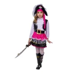 Fantasia de Pirata Menina - Rosa Chiclete